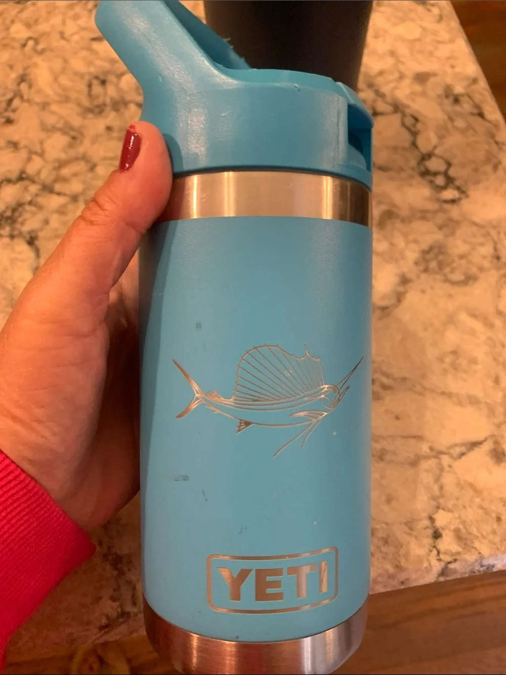Yeti Personalized Jack Blue and Navy Travel Bottles